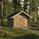 LP GARDEN hirsilato S-M, umpiseinä/suora, 10,5 m²